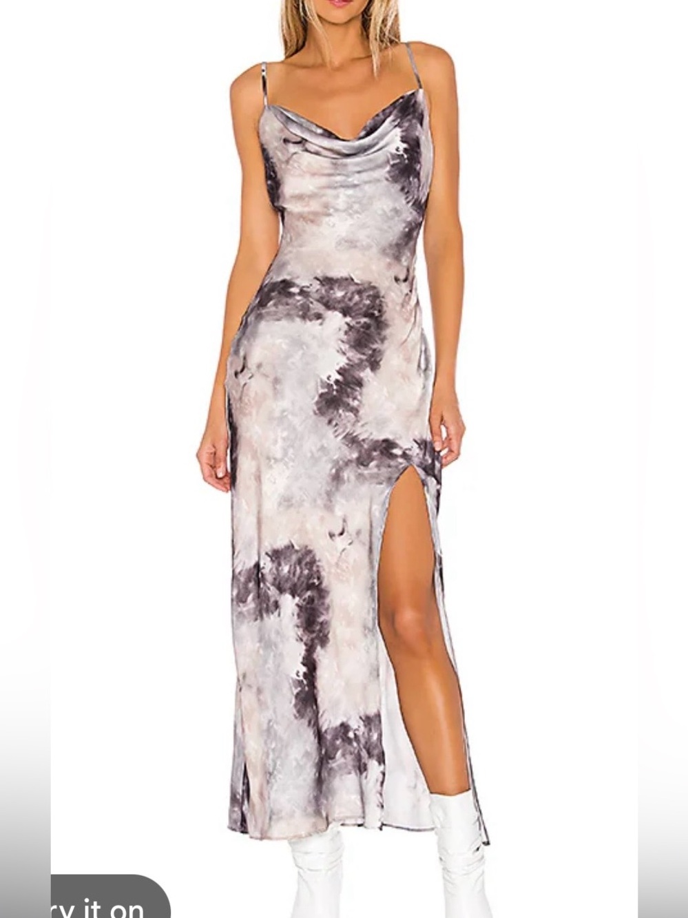Superdown Krystal Slit Maxi Dress